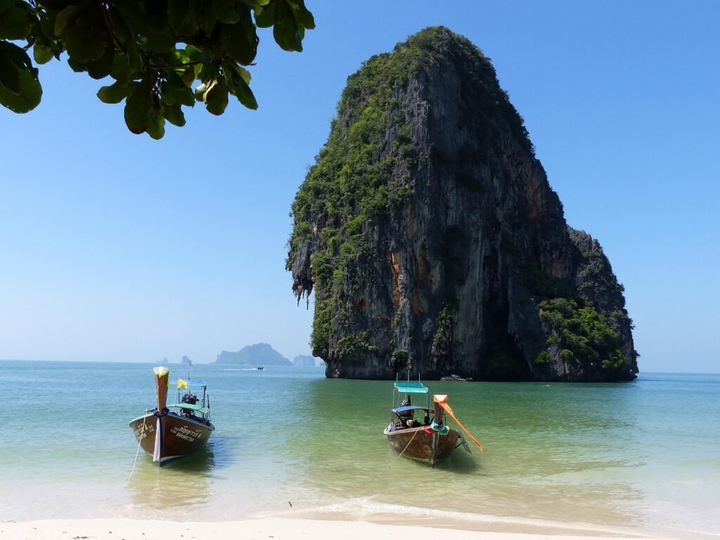 boats, rai le beach, krabi, thailand, long trail boats, krabi, krabi, krabi, krabi, krabi
