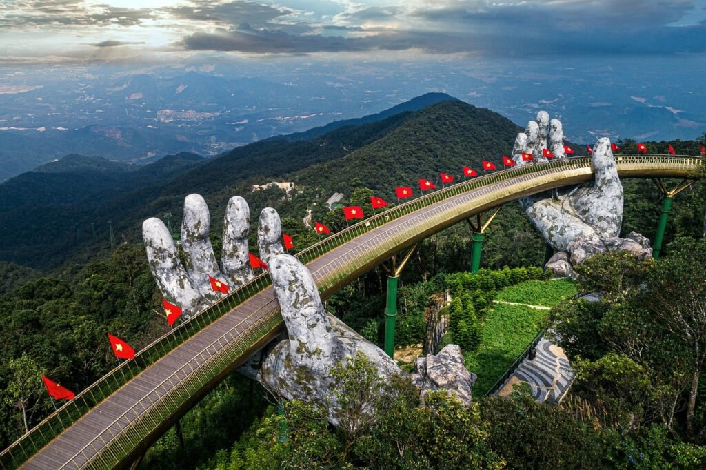 da nang, golden bridge, bana hill, vietnam, landmark, tourist attraction, da nang, da nang, da nang, da nang, da nang, bana hill
