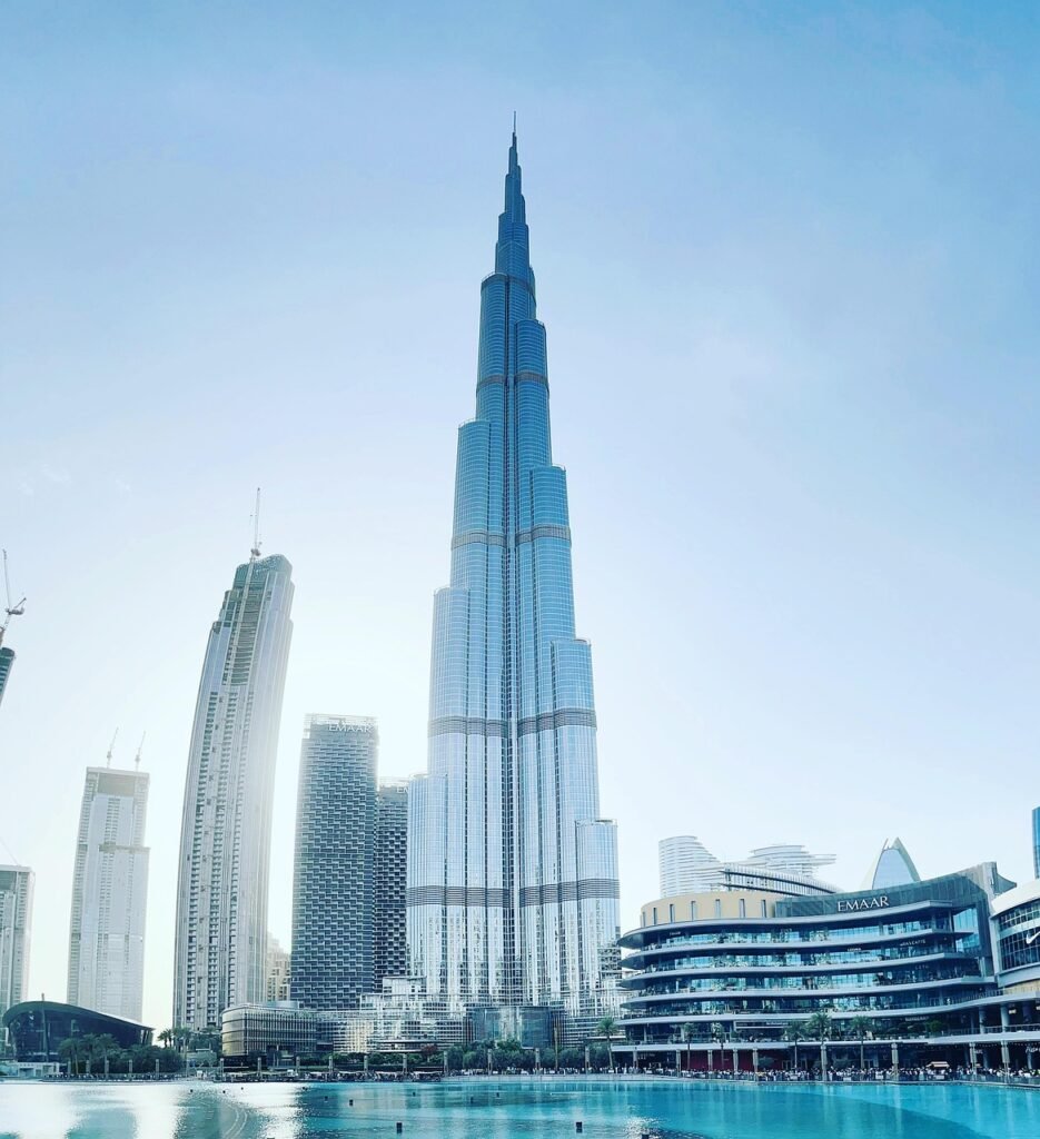 building, architecture, dubai, uae, evening, clouds, nature, sky